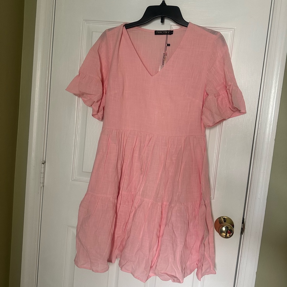Amazon Pink Midi Dress